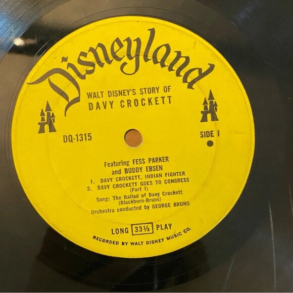 Walt Disneys Davy Crockett Vinyl Record - Picture 9 of 16